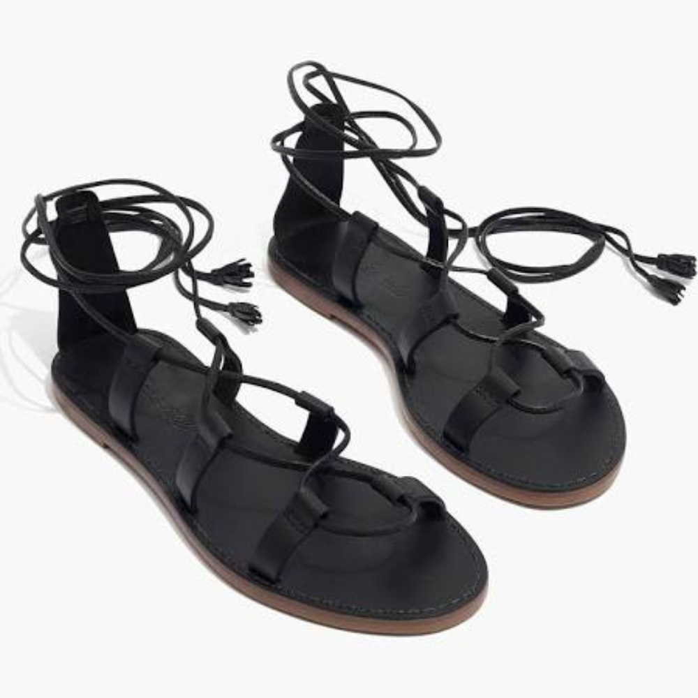 Madewell Womens Boardwalk Lace-Up Sandal